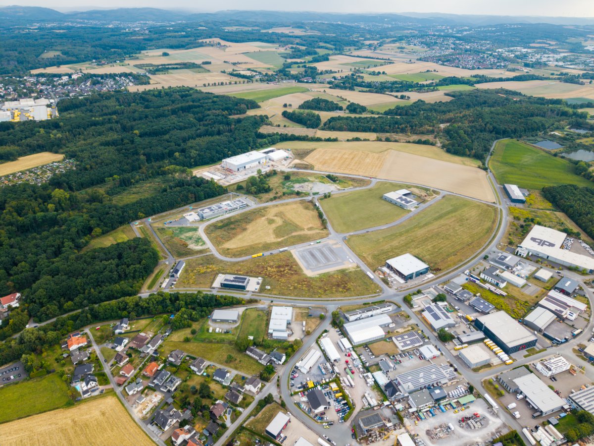 Vorschaubild Gewerbepark Hämmer - Drohnenaufnahme