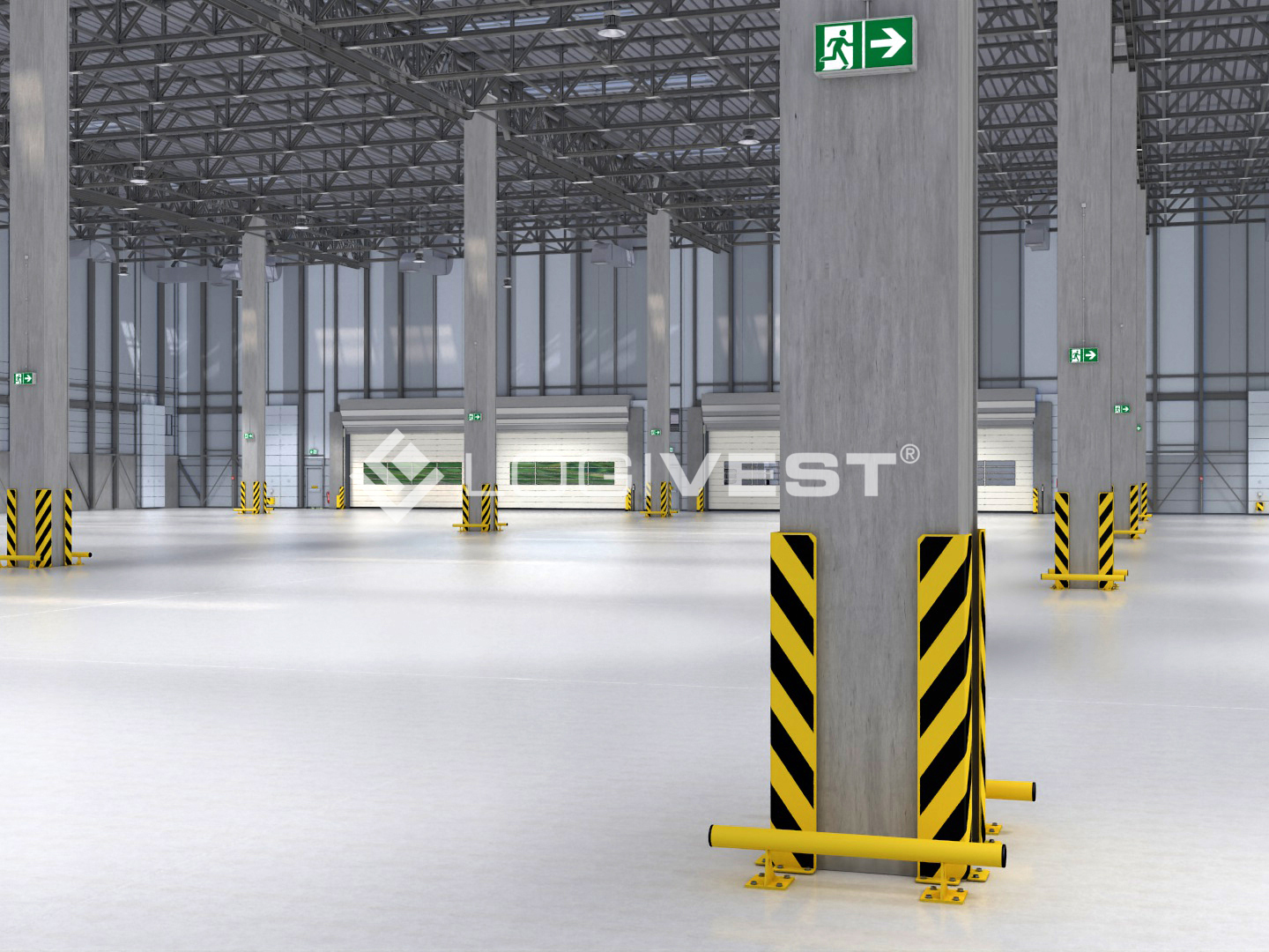 Vorschaubild Musterbild - Visualisierung Halleninnenansicht