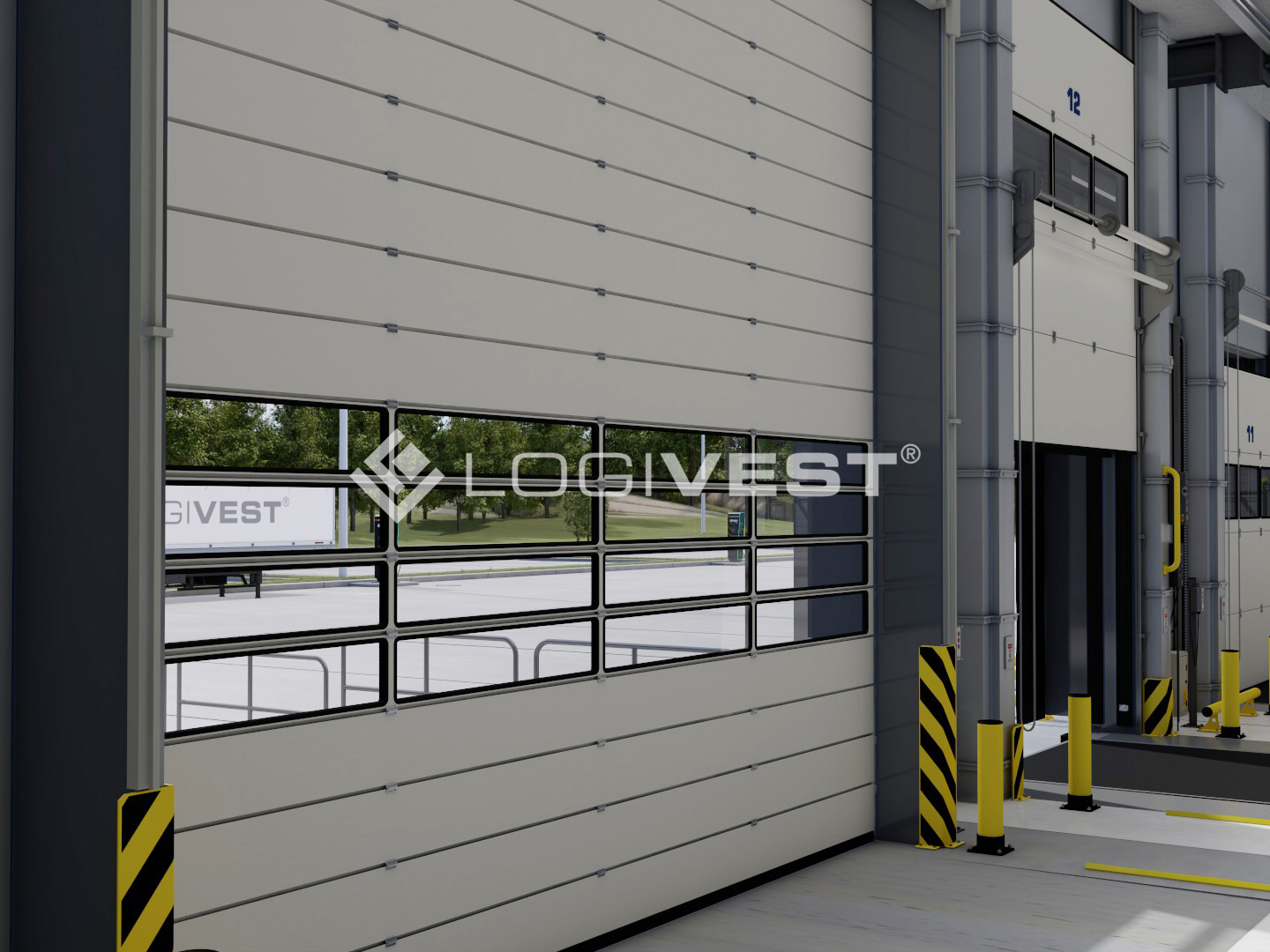 Vorschaubild Musterbild - Visualisierung ebenerdiges Tor