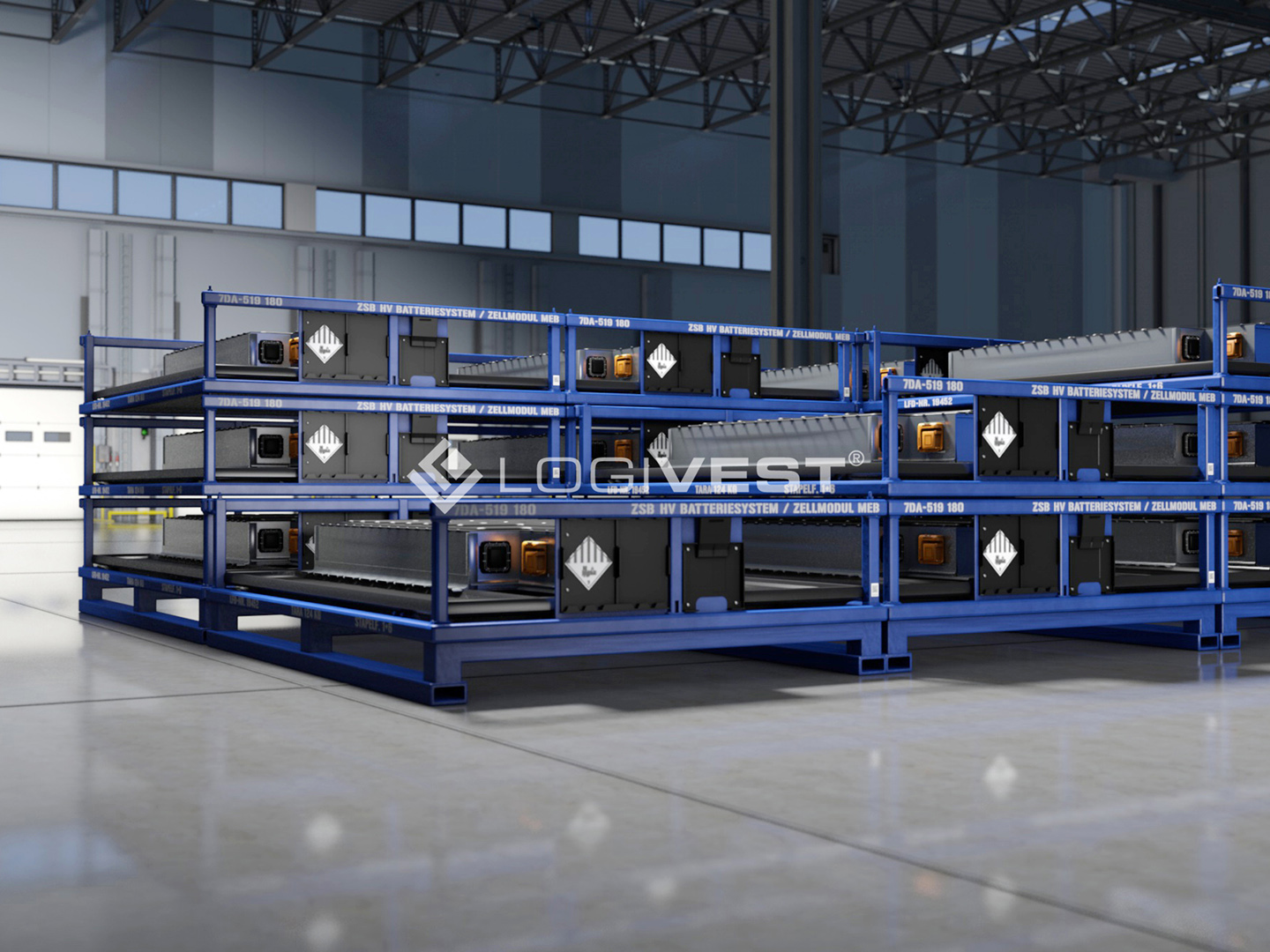 Vorschaubild Musterbild - Visualisierung Gefahrgutlagerung