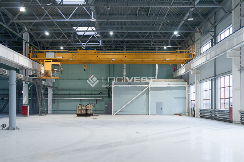 Vorschaubild Musterbild - Halleninnenansicht mit Kran